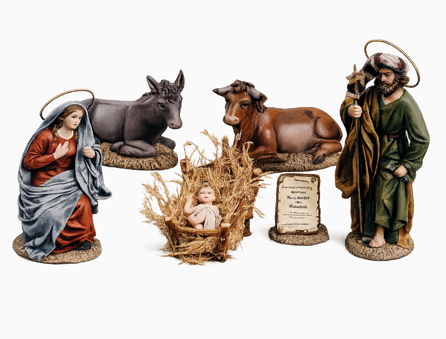 Nacimiento hebreo sin ángel- Modelo A2 en 17 cm.: imagen 1