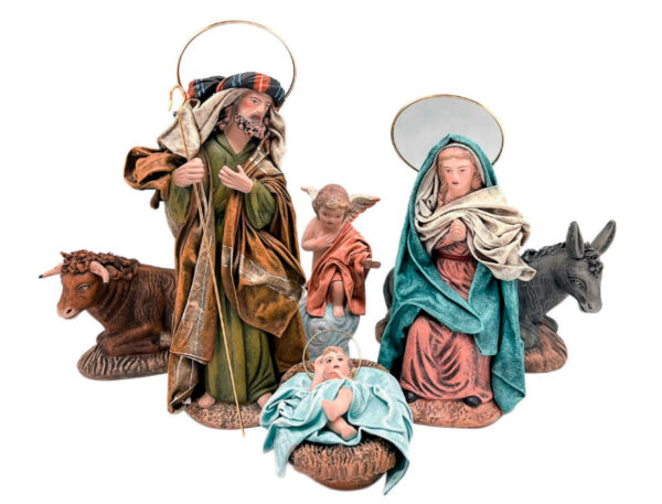Nacimiento lienzado con ángel modelo AL10