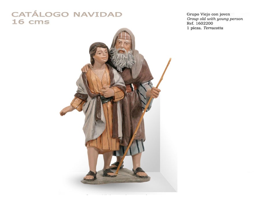 Grupo anciano con joven. 16 cm: imagen 1