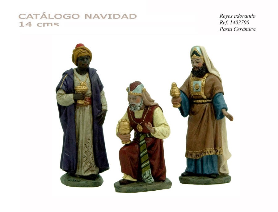 Reyes adorando. 14 cm: imagen 1