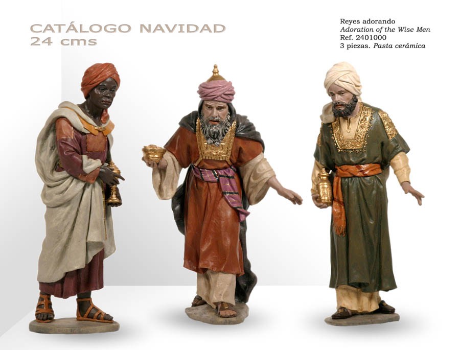 Reyes adorando. 24 cm: imagen 1