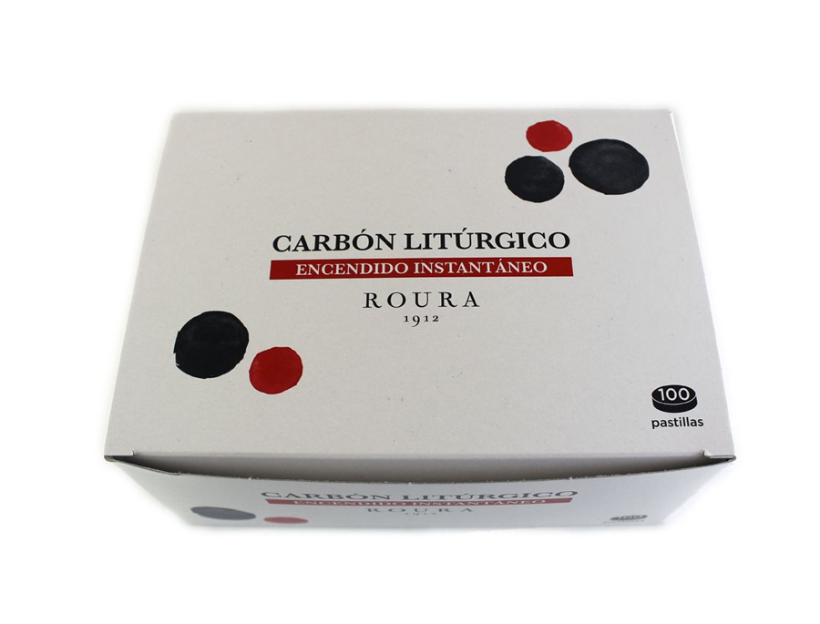 Carbon liturgico ROURA 100 PASTILLAS: imagen 1