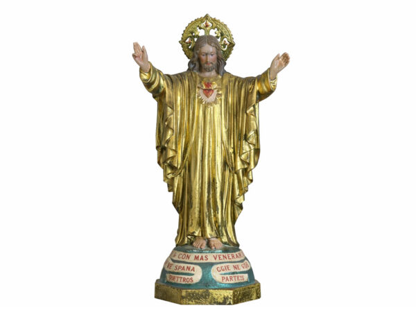 Corazón de Jesús 20 cm /oro 1ª