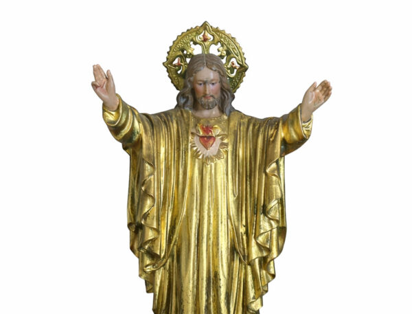 Corazón de Jesús 20 cm /oro 1ª