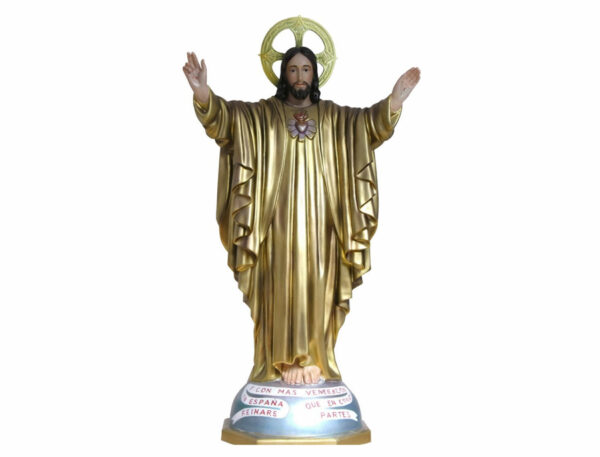 Corazón de Jesús 60 cm Oro 2ª Basílica de la Gran Promesa