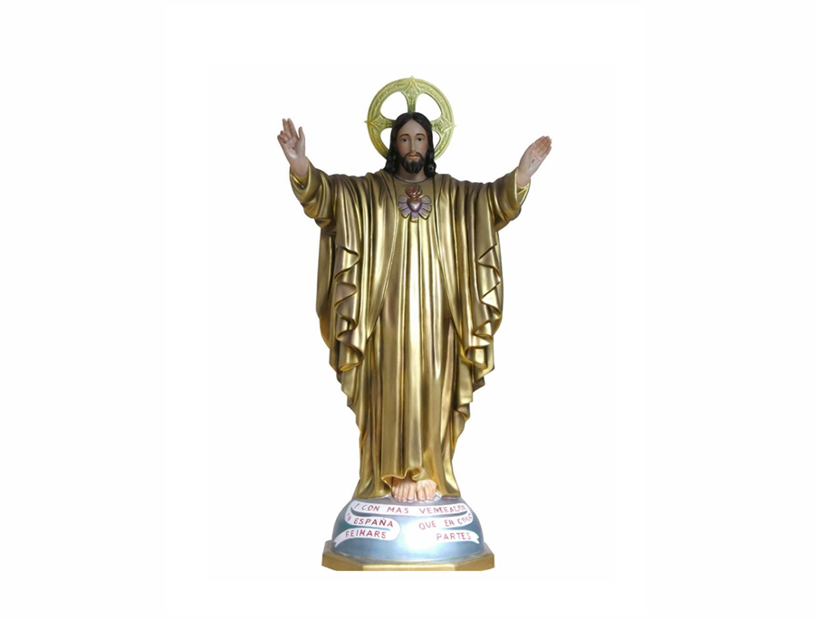 Corazón de Jesús 40 cm Oro 2ª Basílica de la Gran Promesa: imagen 1