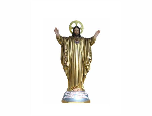 Corazón de Jesús 30 cm Oro 2ª Basílica de la Gran Promesa