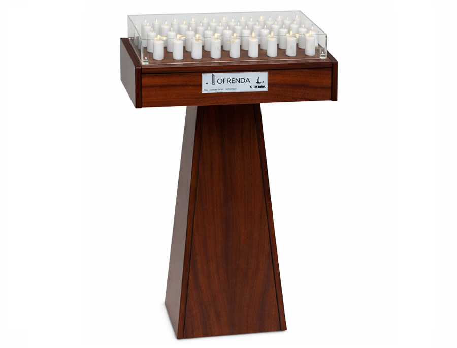 Lampadario de madera 63 velas led: imagen 1