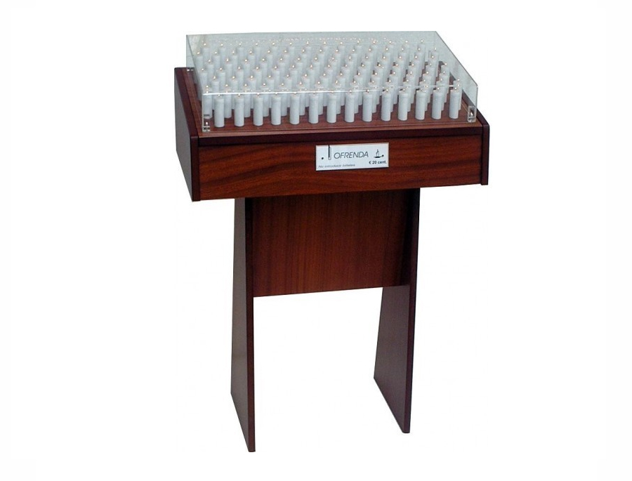 Lampadario madera 101 velas led: imagen 1