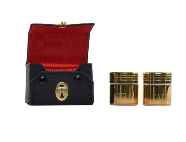 Crismera doble oro con estuche