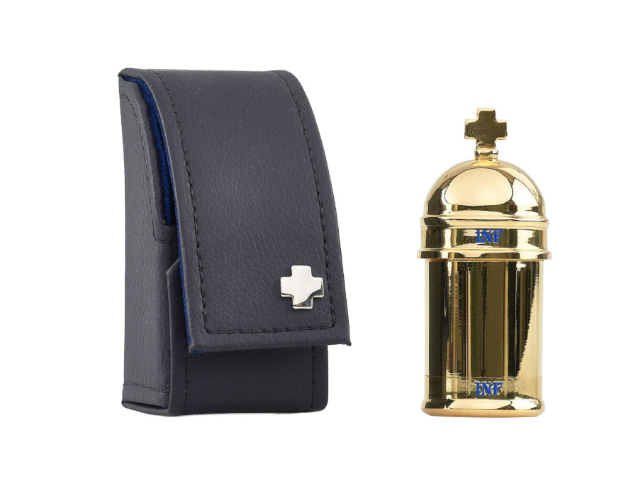 Crismera grande individual con estuche: imagen 1