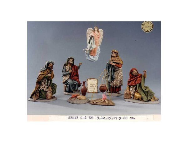 Anunciación a los pastores. Modelo G2 en 12 cm