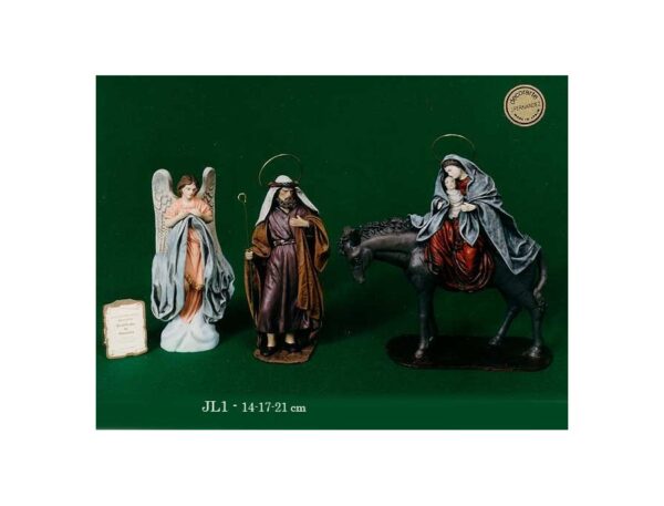 Huída a Egipto 4 figuras. Modelo JL1 en 14 cm.