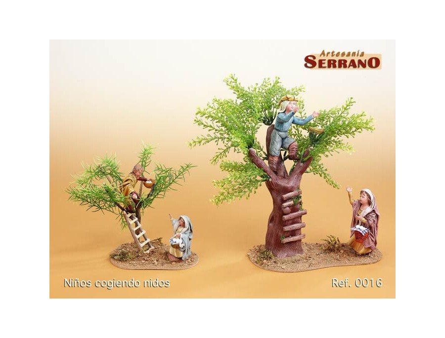Niños cogiendo nido 14 cm